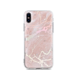 Huawei P30 Márvány mintás szilikon tok, rózsaszín