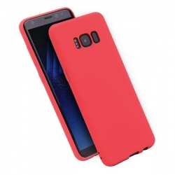 Huawei P40 Lite E, Y7p Matt szilikontok, piros