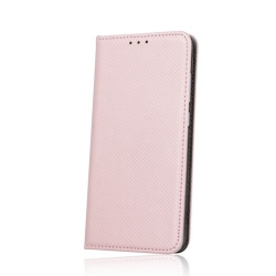 Huawei P8 Lite 2017 / P9 Lite 2017 Kockás oldaltnyitós tok, rose gold