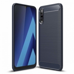 Samsung Galaxy A41 Carbon szilikontok, kék