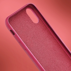 Samsung Galaxy A21s Bársony szilikon tok, rózsaszín