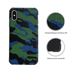 Huawei P30 Lite Kaméleon terepmintás szilikon tok, zöld