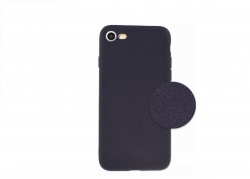 Huawei P30 Lite Homokszemes szilikon tok, fekete