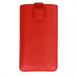 Lg K41s, Samsung S20 Ultra, Note 9S méretű Telone kihúzós tok, piros (19-es méret)