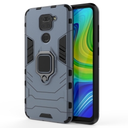 Xiaomi Redmi 9T, Poco M3 Gyűrűs Armor tok, kék