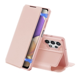 Samsung Galaxy A21s Dux Ducis Skin X oldaltnyitós tok, rose gold