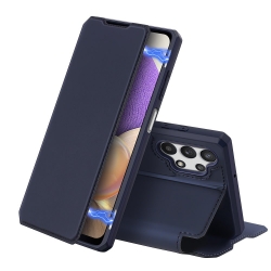Samsung Galaxy A21s Dux Ducis Skin X oldaltnyitós tok, kék