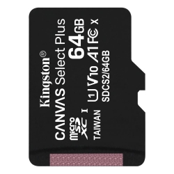 Kingston micro SDXC 64GB memóriakártya Canvas Select Plus SD adapter nélkül, Artisjus matricával (SDCS2/64GBSP
