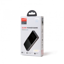 Joyroom power bank, 10000 mAh, 22,5W, 2XUSB, 1X Type-C, JR-QP191, fekete