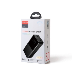 Joyroom power bank, 30000 mAh, 22,5W, 2XUSB, 1X Type-C, JR-QP193, fekete