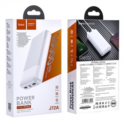 Hoco power bank, 20000 mAh, 2XUSB, J72A, fehér