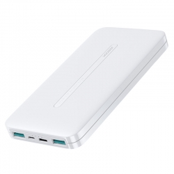 Joyroom power bank 10000mAh, 2x USB, JR-T012, 2.1A, fehér