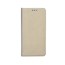 Samsung Galaxy S25 Plus, S936 Kockás oldaltnyitós tok, arany