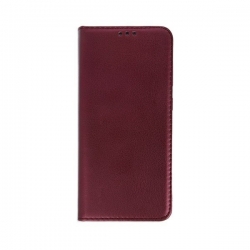 Samsung Galaxy S25 Plus, S936 Magnet oldaltnyitós tok, burgundi
