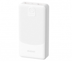Dudao power bank, K10Pro, 2x USB, 20000mAh, 2,4A , fehér