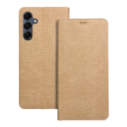 Samsung Galaxy A51 Luna oldaltnyitós tok, arany