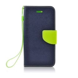 Samsung Galaxy A37 Fancy Diary oldaltnyitós tok, kék-lime