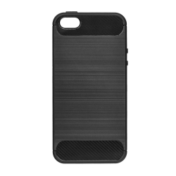 Apple iPhone 5 Carbon szilikontok, fekete