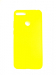 Huawei Y6 2018 Summer neon szilikontok citromsárga