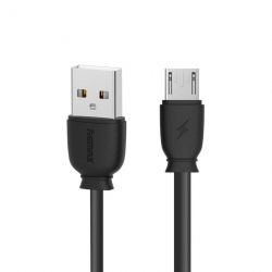 Remax Micro USB adatkábel, RC-134m, fekete, 1 méter