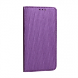 Huawei P30 Kockás oldaltnyitós tok, lila
